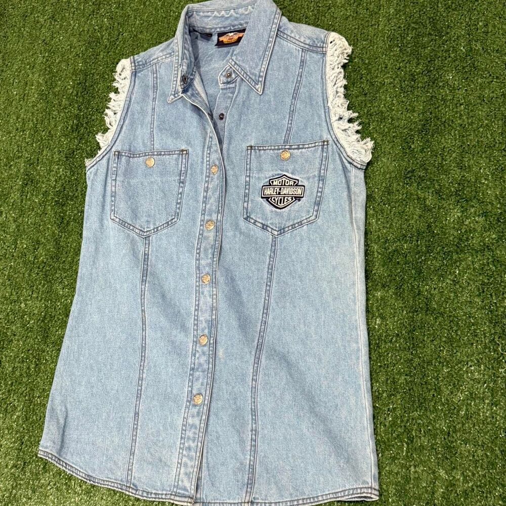 Harley-davidson Women's Blue Gilet